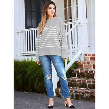 LILLUSORY Oversized Sweater: Trendy, Warm and Cozy for Women