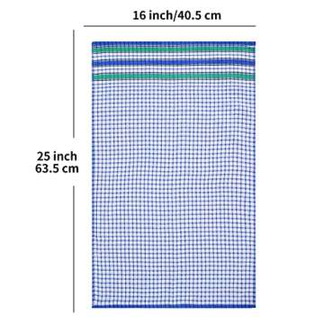 Gentlife Large Kitchen Dish Towels, 16 Inch x 26 Inch Bulk Absorbent Cotton Kitchen Towels, 4 Pack Bright Colorful Tea/Bar Towels for Washing Drying Dishes and Household