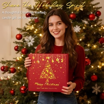 Christmas Candles Set Perfect for Holiday Gifting