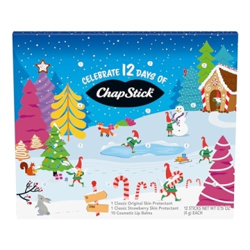 ChapStick Holiday Advent Calendar - 12 Days of Lip Balm Joy