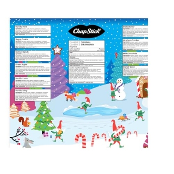 ChapStick Holiday Advent Calendar 12 Lip Balm Flavors