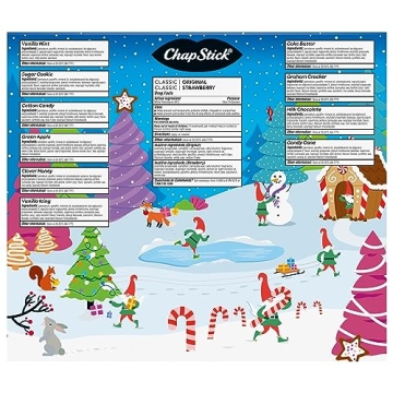 ChapStick Holiday Advent Calendar 12 Lip Balm Flavors