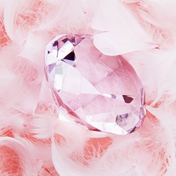 OUTUXED 1500pcs Pink Acrylic Crystal Diamonds for Events