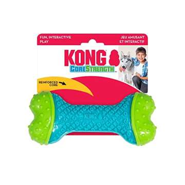 KONG CoreStrength Bone - Dog Dental Chew Toy - Durable, Multi-Layered Dog Toy for Enrichment Play & ...
