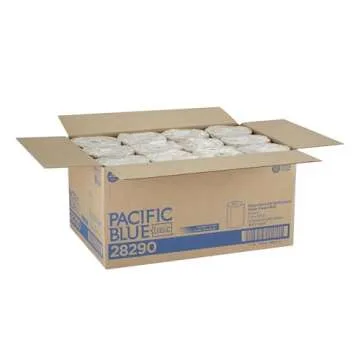 Pacific Blue Basic 2-Ply Recycled Perforated Paper Roll Towel by GP PRO (Georgia-Pacific), Brown, 28290, 250 Sheets Per Roll, 12 Rolls Per Case