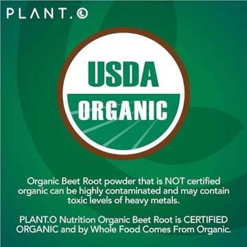Plant.O Organic Beet Root Tablets for Energy & Heart Health