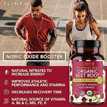 Plant.O Organic Beet Root Tablets for Energy & Heart Health