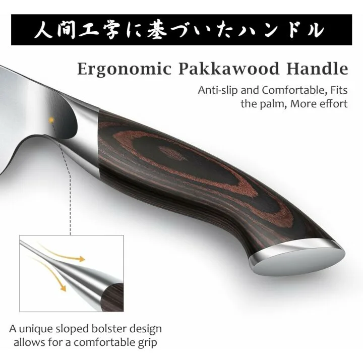 Premium Nakiri Knife Set | Ergonomic Design & AUS-10 Steel