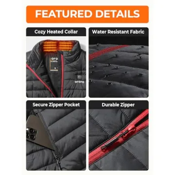 ORORO Women's Heated Vest - Stylish Warmth and Comfort