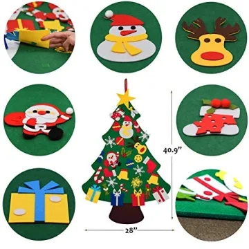Fayoo DIY Felt Christmas Tree - Fun Holiday Decor for Kids