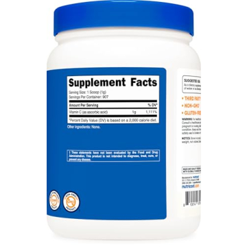Nutricost Vitamin C Powder 2 LBS - Antioxidant Powerhouse and More