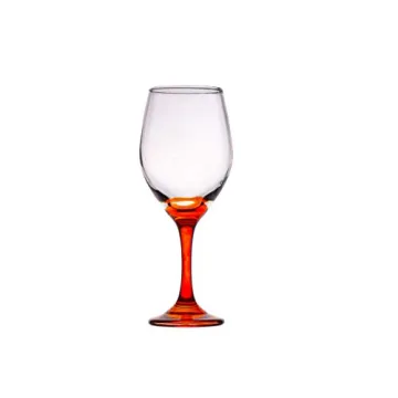 Trinkware Colored Stem Wine Glasses - Fun & Durable Set