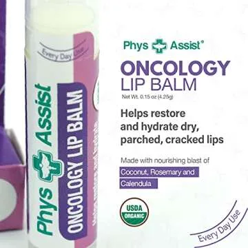 Organic Oncology Lip Balm for Hydration and Care