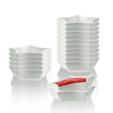 SOCOSY Star-shaped Ceramic Sauce Dishes Set of 4