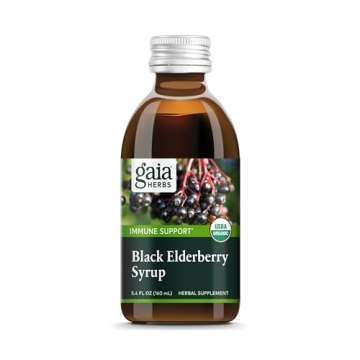 Gaia Herbs Black Elderberry Syrup for Immune Support