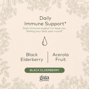 Gaia Herbs Black Elderberry Syrup for Immune Support