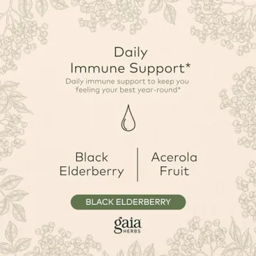 Gaia Herbs Black Elderberry Syrup for Immune Support