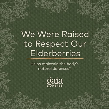 Gaia Herbs Black Elderberry Syrup for Immune Support