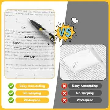 Clear Sticky Notes with Marker - 7 Pack Convenience