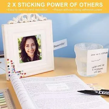Clear Sticky Notes with Marker - 7 Pack Convenience