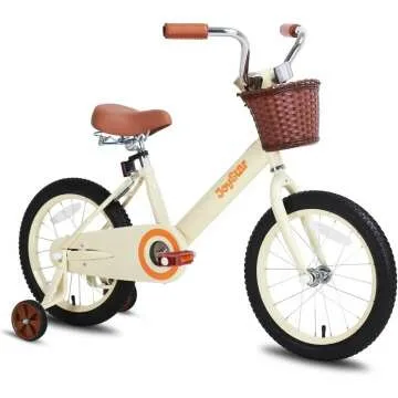 JOYSTAR Vintage Kids Bike with Training Wheels
