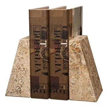 Elegant Modern Wedge Marble Bookends – Functional & Stylish Art