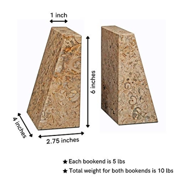 Elegant Modern Wedge Marble Bookends – Functional & Stylish Art