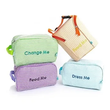 Easy Baby - Diaper, Bottle, and Supplies - Organizer Pouches - Change, Feed, and Dress Me (4 Pack Se...