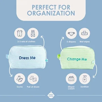 Easy Baby Diaper Organizer - 4 in 1 Pouch Set