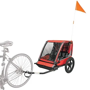 Allen Sports Hi-Viz 2-Child Bicycle Trailer – Safe, Durable, and Fun
