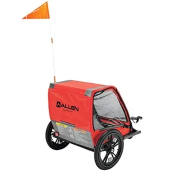 Allen Sports Hi-Viz 2-Child Bicycle Trailer for Families