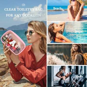 YOOLIFE Birthday Gifts for Kids | Travel Clear Makeup Bag Toiletry Bag, Make up Bag Waterproof Toile...