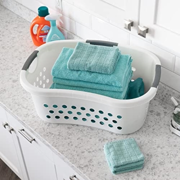 IRIS USA 50L Plastic Laundry Basket with Comfort Handles 3-Pack