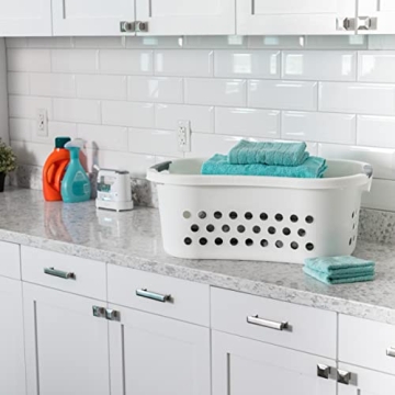 IRIS USA 50L Plastic Laundry Basket with Comfort Handles 3-Pack