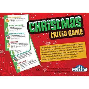 Christmas Trivia Game - Fun Family Game with 220 Cards