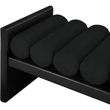 Meridian Waverly Black Bench - Stylish Modern Design