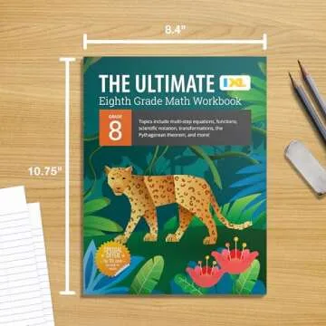 IXL Eighth Grade Math Workbook - Geometry & Algebra Guide
