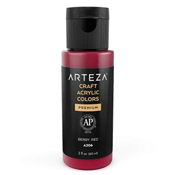 Arteza Craft Acrylic Paint Set - 20 Classic Colors for All Art Projects