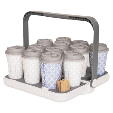 Bevee Reusable Drink Carrier for Coffee Runs & Takeout | Compact & Durable