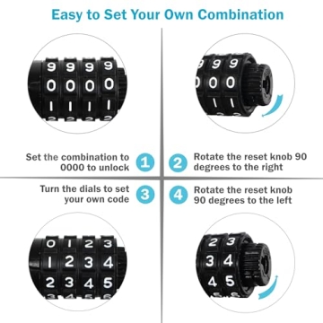Lumintrail 4-Foot Steel Cable Lock - 2-Pack Security Solution