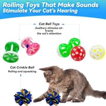 QUVOVID Cat Toys Combo Set - Ultimate 27-Pack Fun for Cats