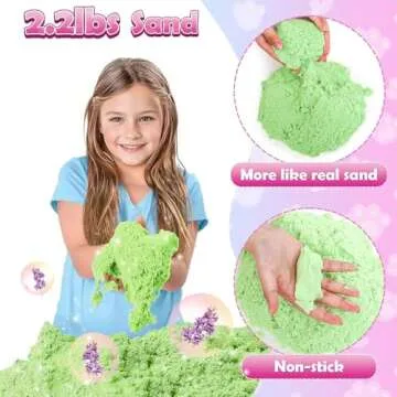 Lorfancy Cat Sandbox Toys Kids Play Sand Kit Toddler Sensory Bin Toy 2.2lbs Sand Pet Cat Figures Care Role Pretend Play Beach Toy Birthday Gift for Girls Boys 3 4 5 6 7 8 Years Old