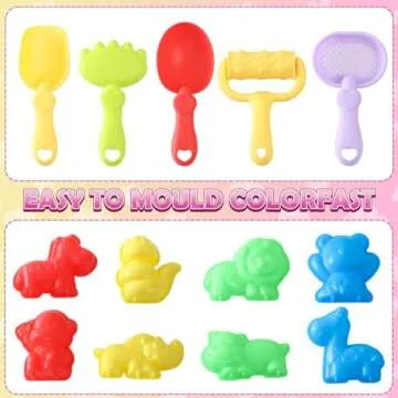 Lorfancy Cat Sandbox Toys Kids Play Sand Kit Toddler Sensory Bin Toy 2.2lbs Sand Pet Cat Figures Care Role Pretend Play Beach Toy Birthday Gift for Girls Boys 3 4 5 6 7 8 Years Old