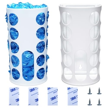 KozyGather Kitchen Sink & Closet Grocery Plastic Bag Holder & Dispenser, Wall-Mounted Space Saver