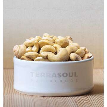 Terrasoul Superfoods Organic Raw Cashews, 16 Oz, Premium Quality for Snacking, Baking, and Culinary Creations