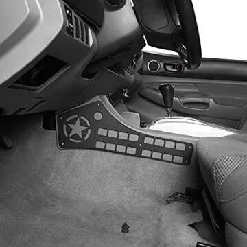 Hooke Road Tacoma Interior Storage Molle Panel Center Console Organizer Compatible with Toyota Tacoma 05-15 2nd Gen Pickup Truck Accessories