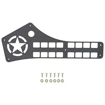 Hooke Road Tacoma Interior Storage Molle Panel Center Console Organizer Compatible with Toyota Tacoma 05-15 2nd Gen Pickup Truck Accessories