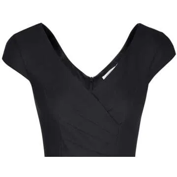 MUXXN Classy Vintage Sleeveless Party Dress in Black