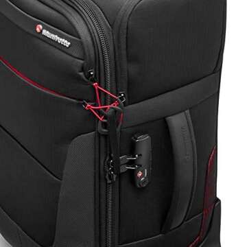Manfrotto Reloader Air-55 Pro Light Camera Roller Bag for Camcorders, DSLR, Professional Reflex Came...