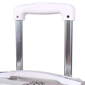 Nicole Miller New York Rainbow Luggage Collection - Lightweight 28 Inch (ABS+PC) Hardside Suitcase - Durable Large Checked Bag with 8-Rolling Spinner Wheels (28in, Rainbow Lavender)…